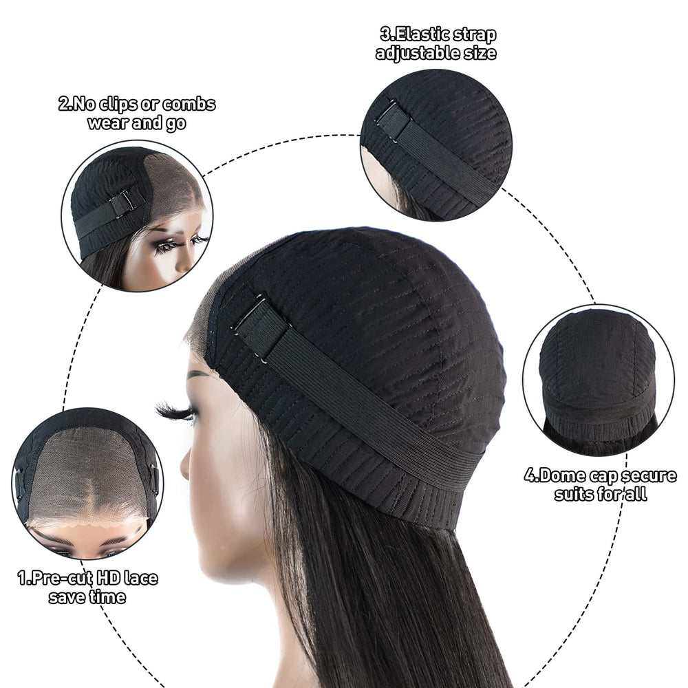 FACMOOD ready-to-wear glueless wig saves time