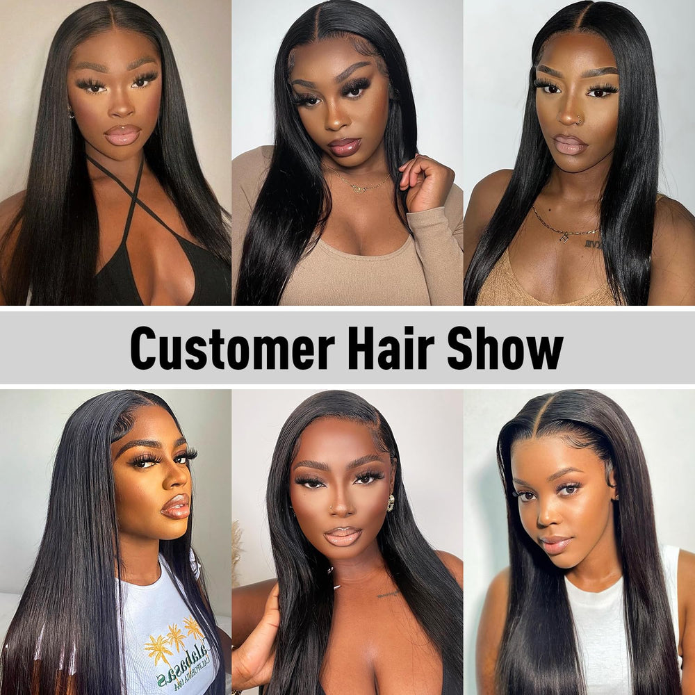 FACMOOD 24-inch straight wig for elegant everyday looks
