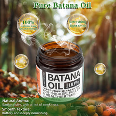 Hair strands with reduced frizz after applying Fadelo Batana Oil.