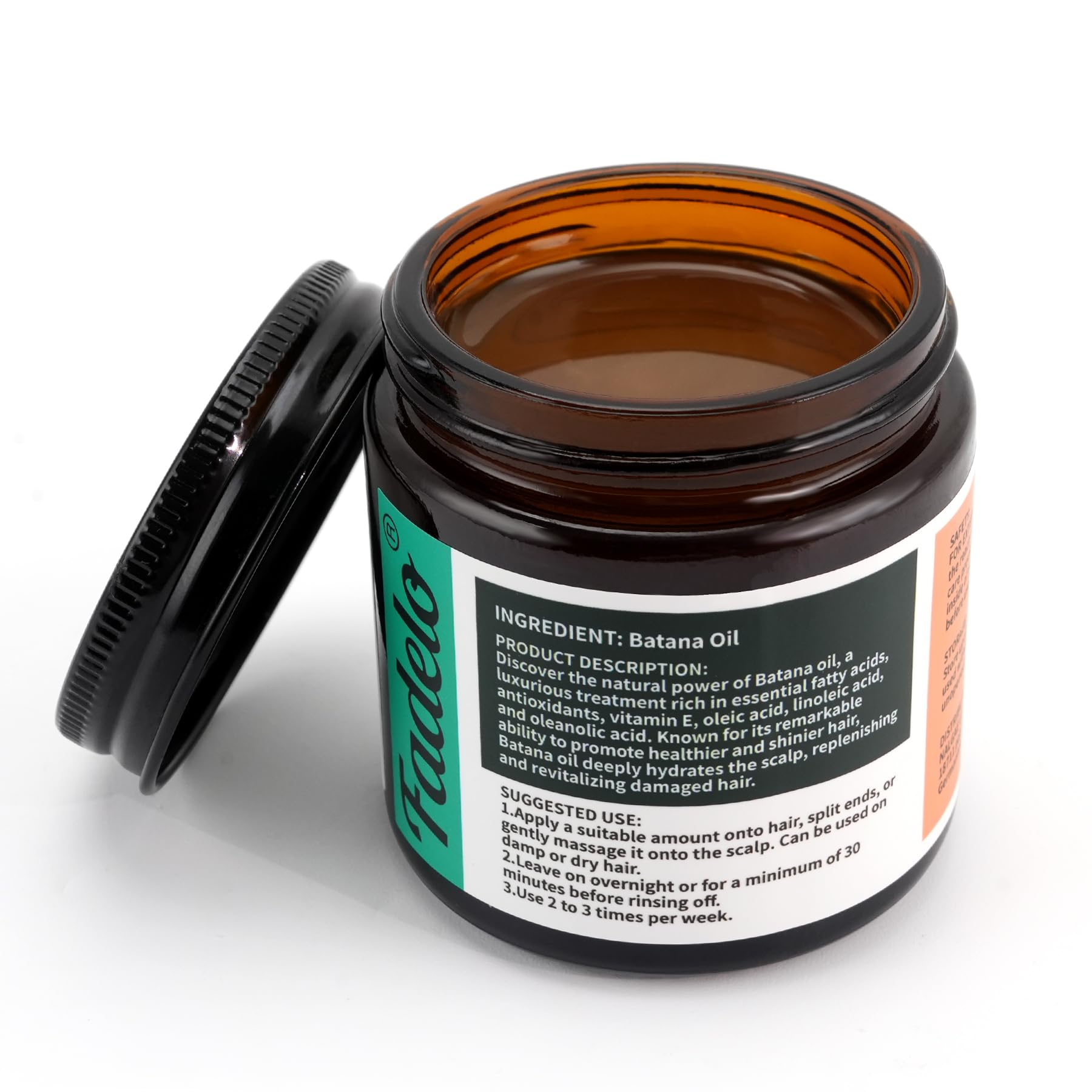 Fadelo Batana Oil from Honduras label signaling natural nourishment.