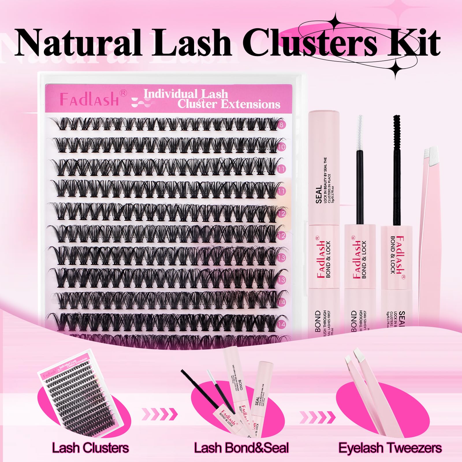 FADLASH bond and seal with waterproof hold for long-lasting wear.