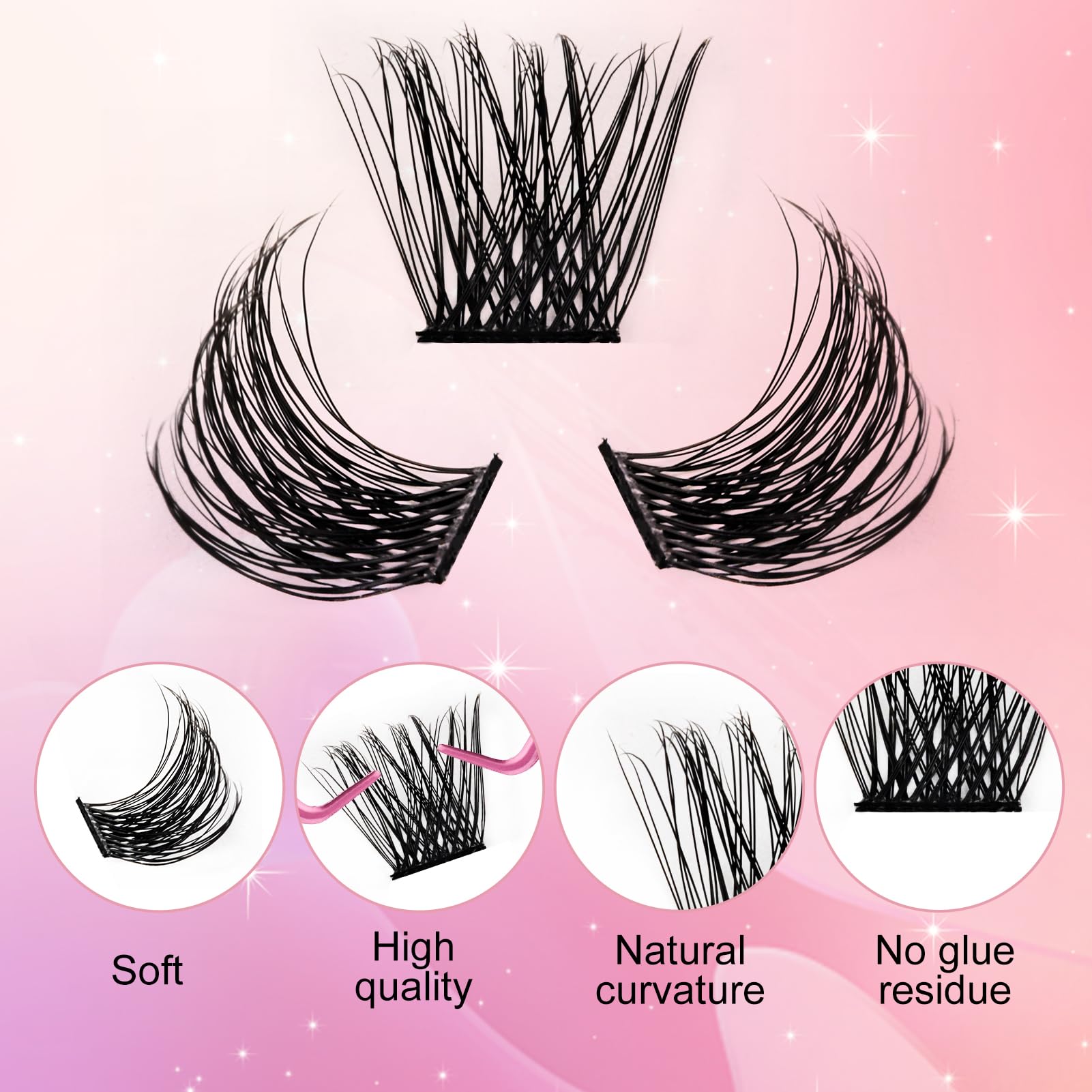 FADLASH mixed-length clusters to suit various eye shapes and styles.