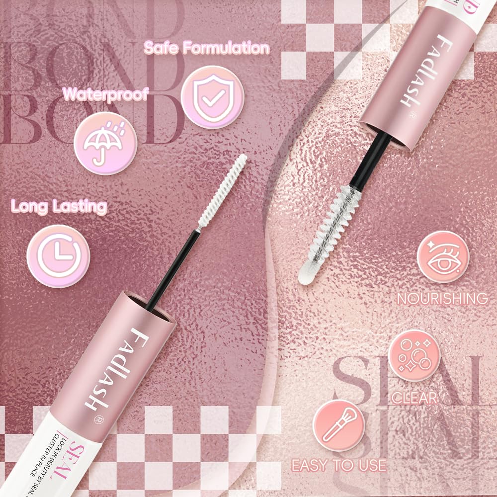 FADLASH lash seal 12ml clear sealant base for long lasting hold