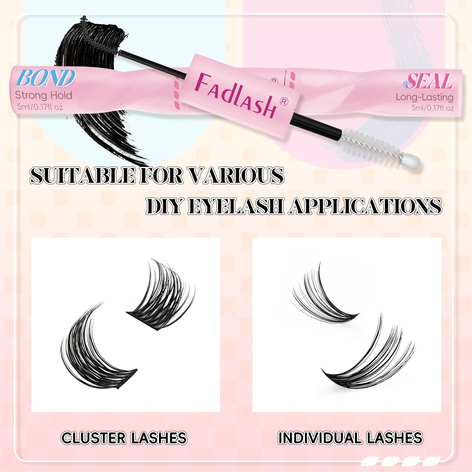 FADLASH mild, advanced materials reduce irritation and caking.