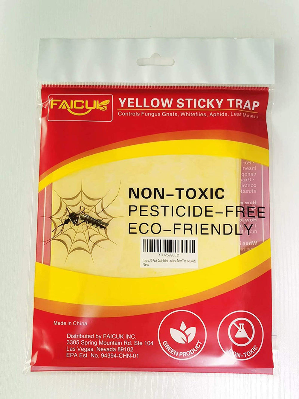 Faicuk 6x8-inch trap ready for garden or home use.