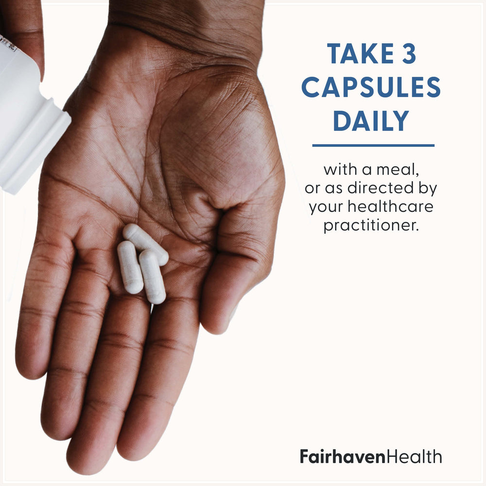 Fairhaven Health FertilAid for Men label detailing ingredients and benefits