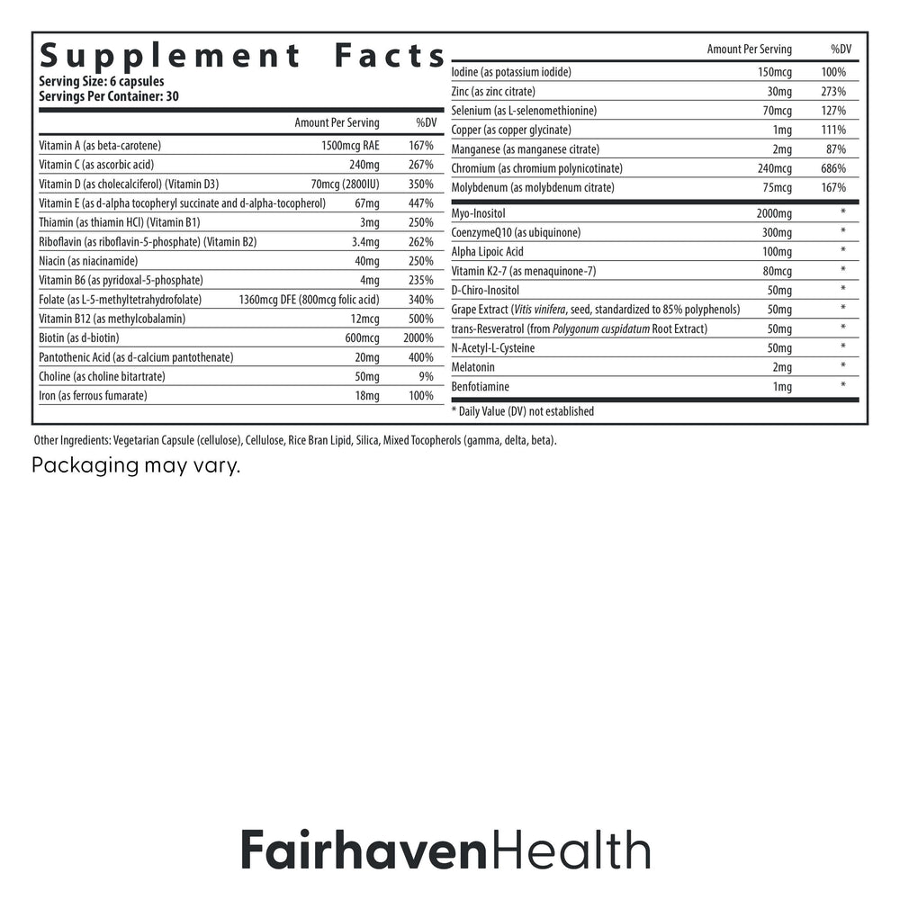 Fairhaven Health FH Pro for Women packaging front view for daily use
