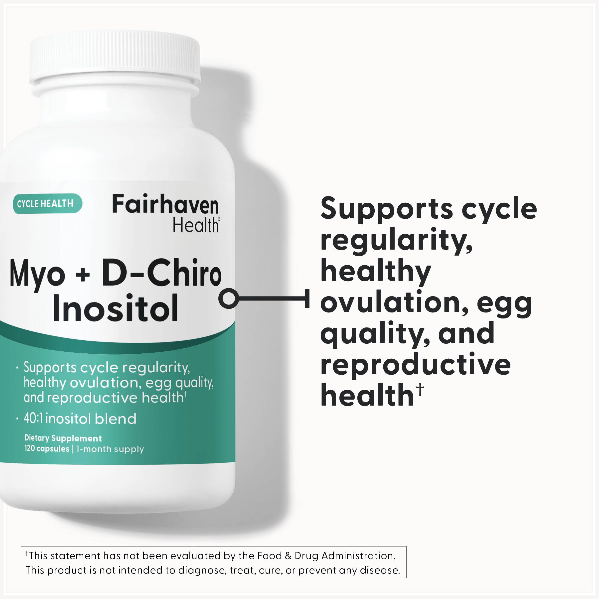 Capsules close-up showing vegan formula for daily care with Fairhaven Health product.