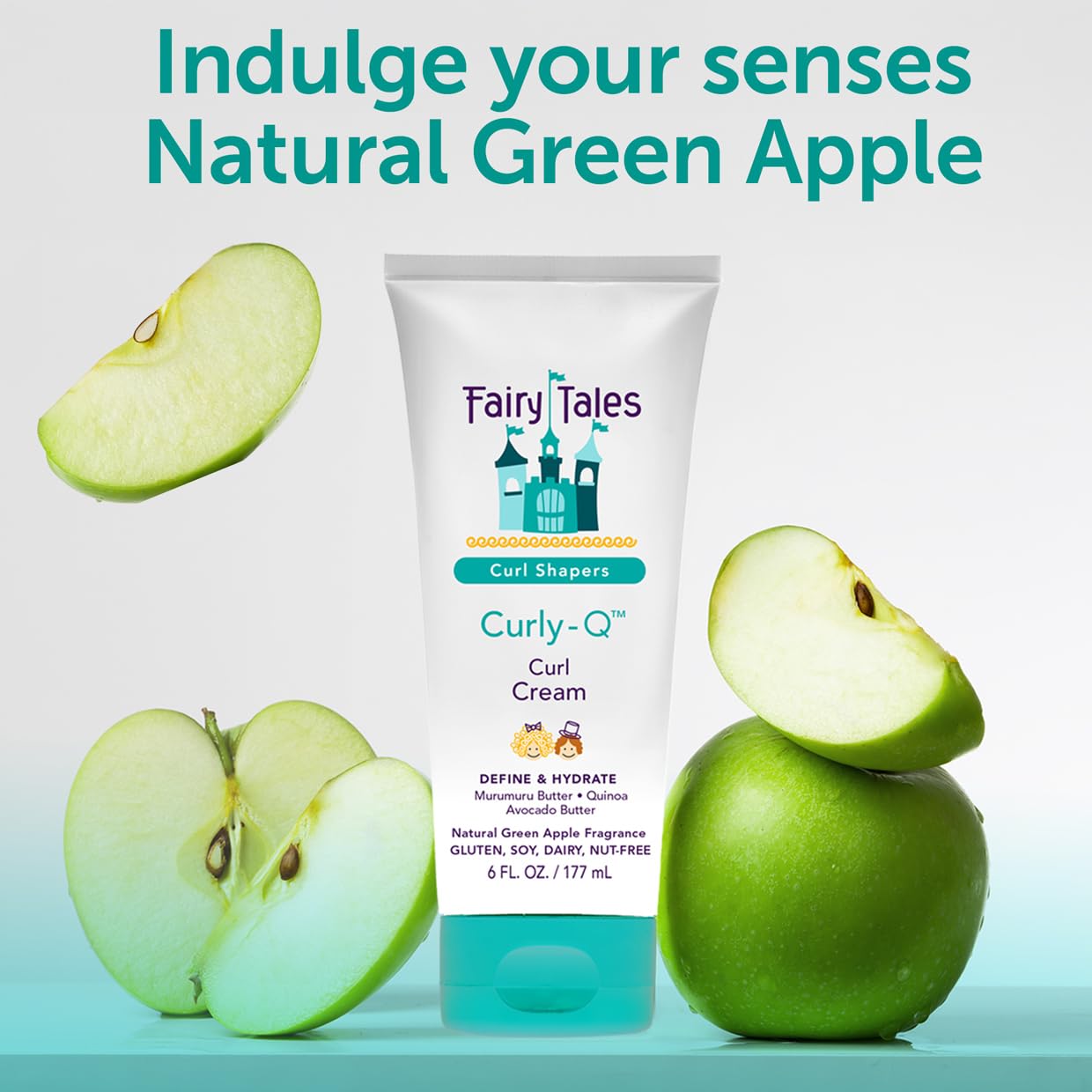Fairy Tales Curly Q Kids wash-day use shows lightweight texture without crunch.