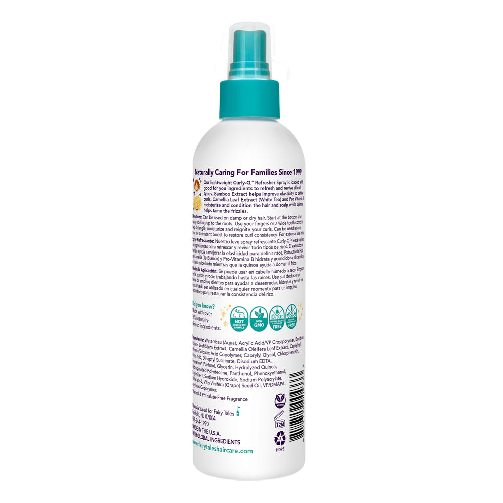 Fairy Tales Curly-Q spray mist delivers lightweight frizz control for kids