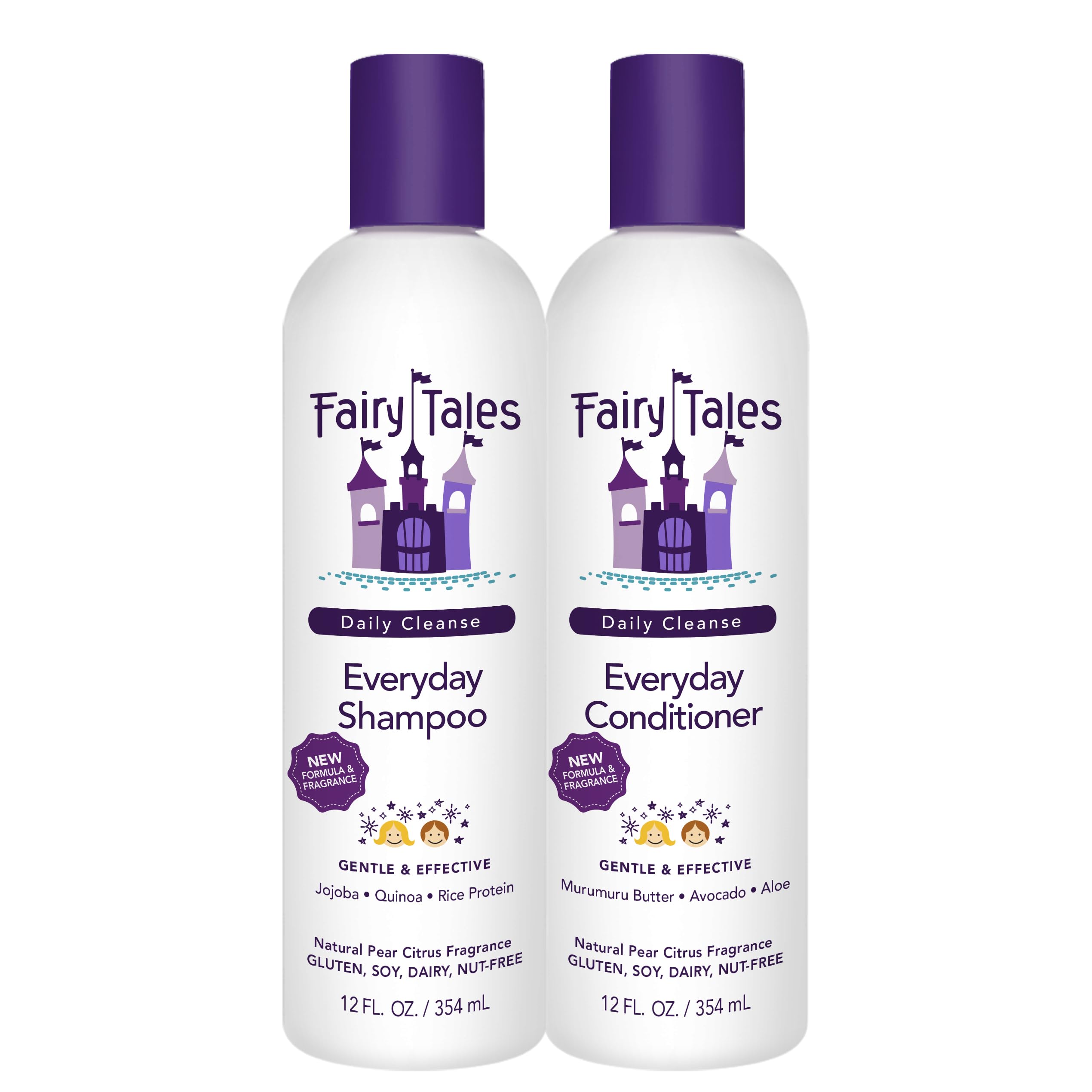 Fairy Tales Daily Cleanse bottle pour for gentle daily cleansing.