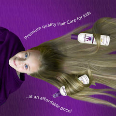 Fairy Tales Daily Cleanse shampoo foam ready for clean hair.