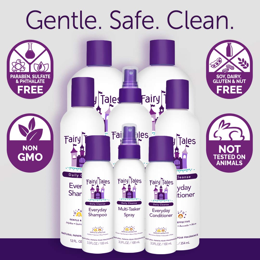 Fairy Tales Daily Cleanse quinoa-protein ingredient supports hair nourishment.