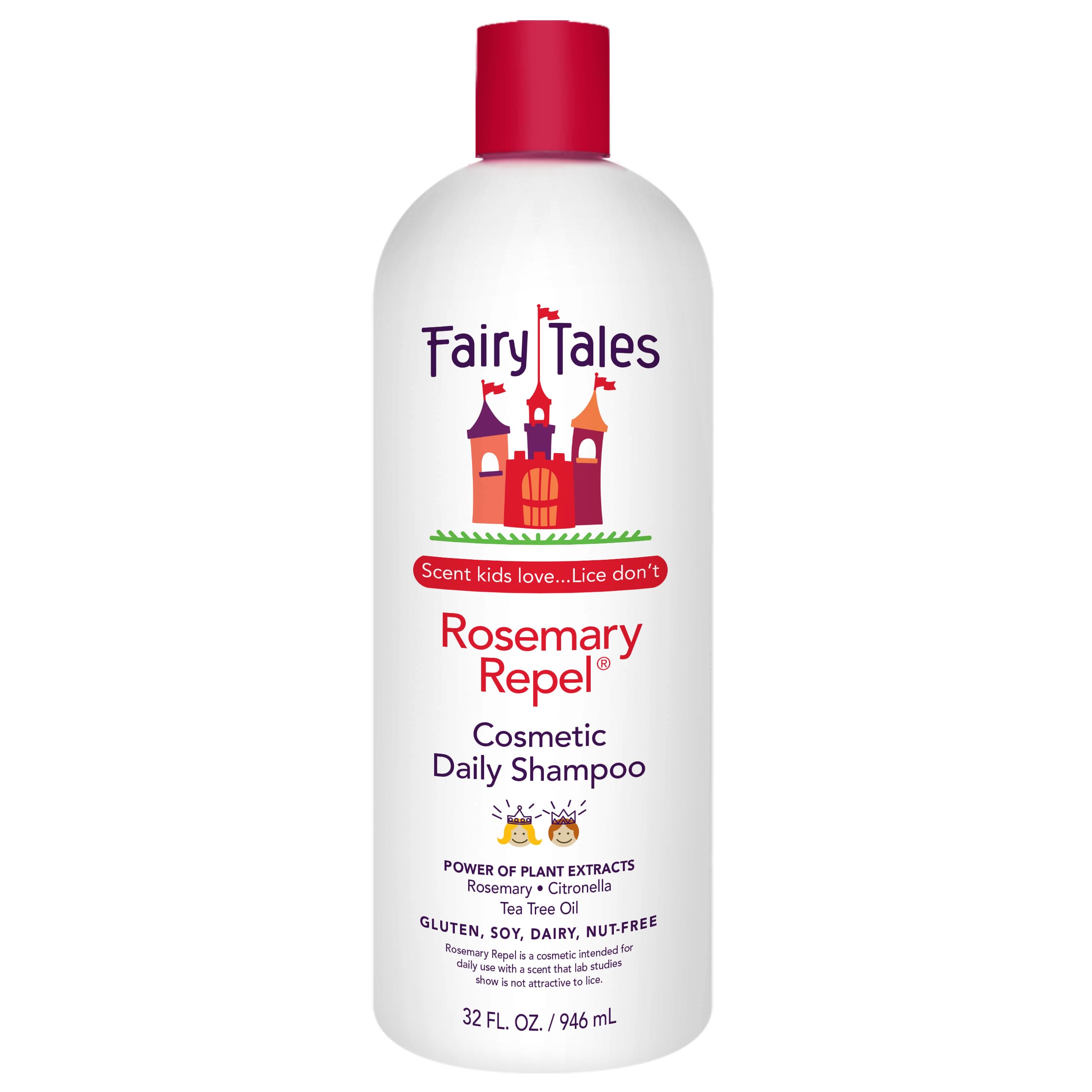 Fairy Tales Rosemary Repel daily kids shampoo bottle, gentle cleansing.