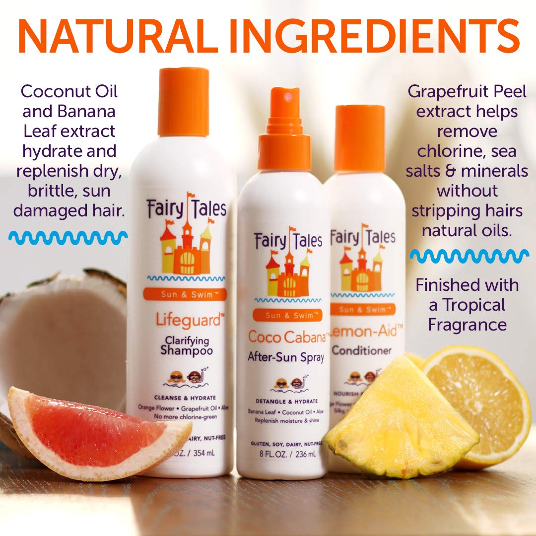 Fairy Tales Swim no parabens sulfates dyes visual emphasizes gentle care.