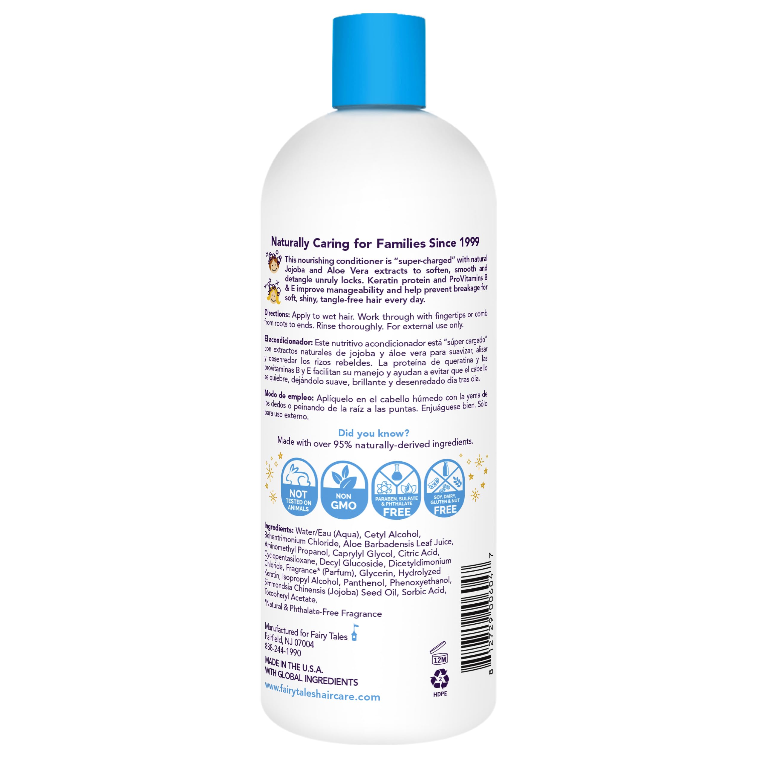 Fairy Tales Tangle Tamer conditioner being applied to smooth curls