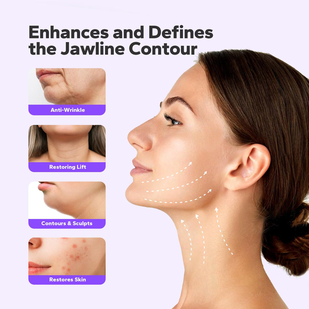 FairyFace V-Line Mask jawline-definition close-up for at-home contouring and lift.