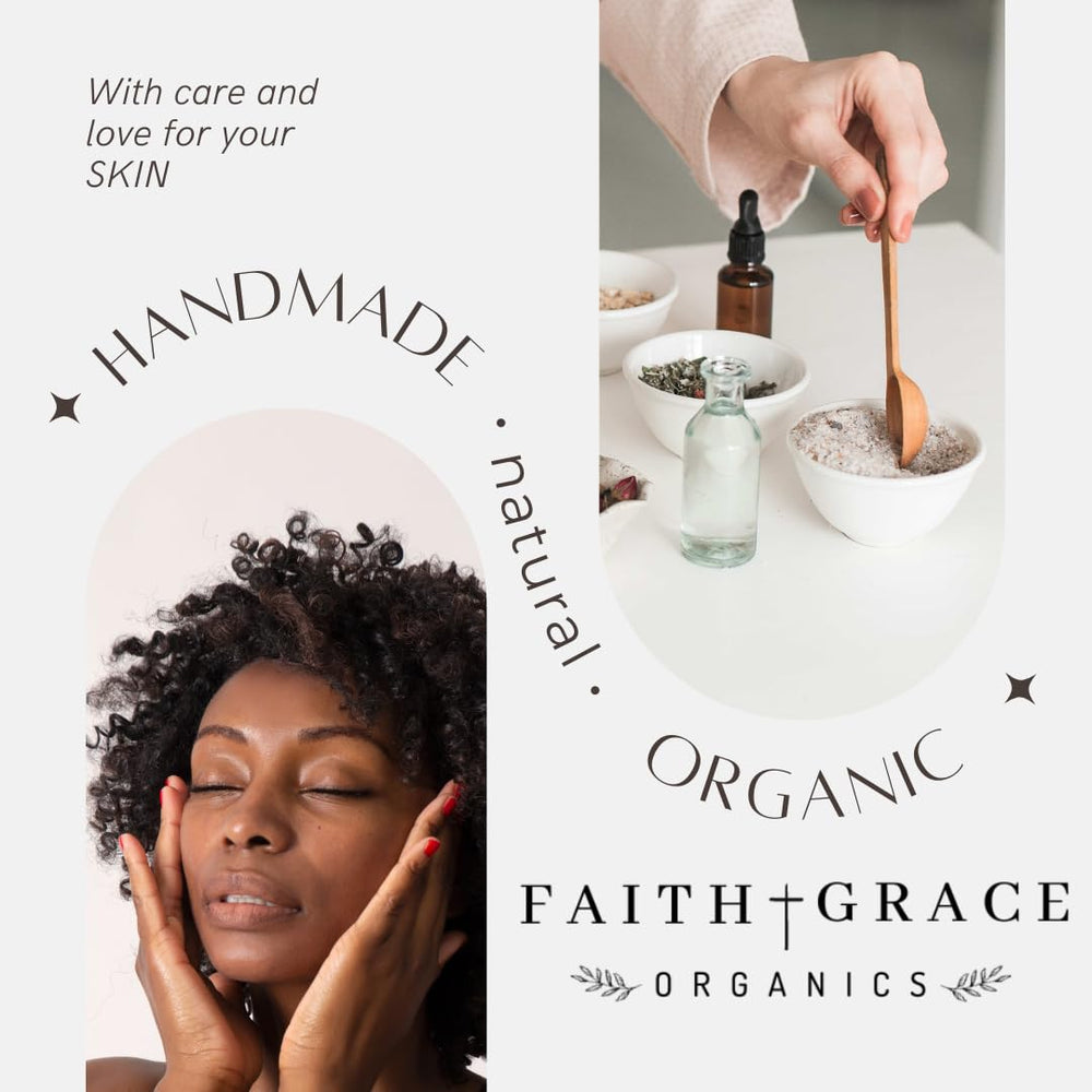 Faith and Grace Organics Wild Yam Cream swatch showing rich hydration on skin.