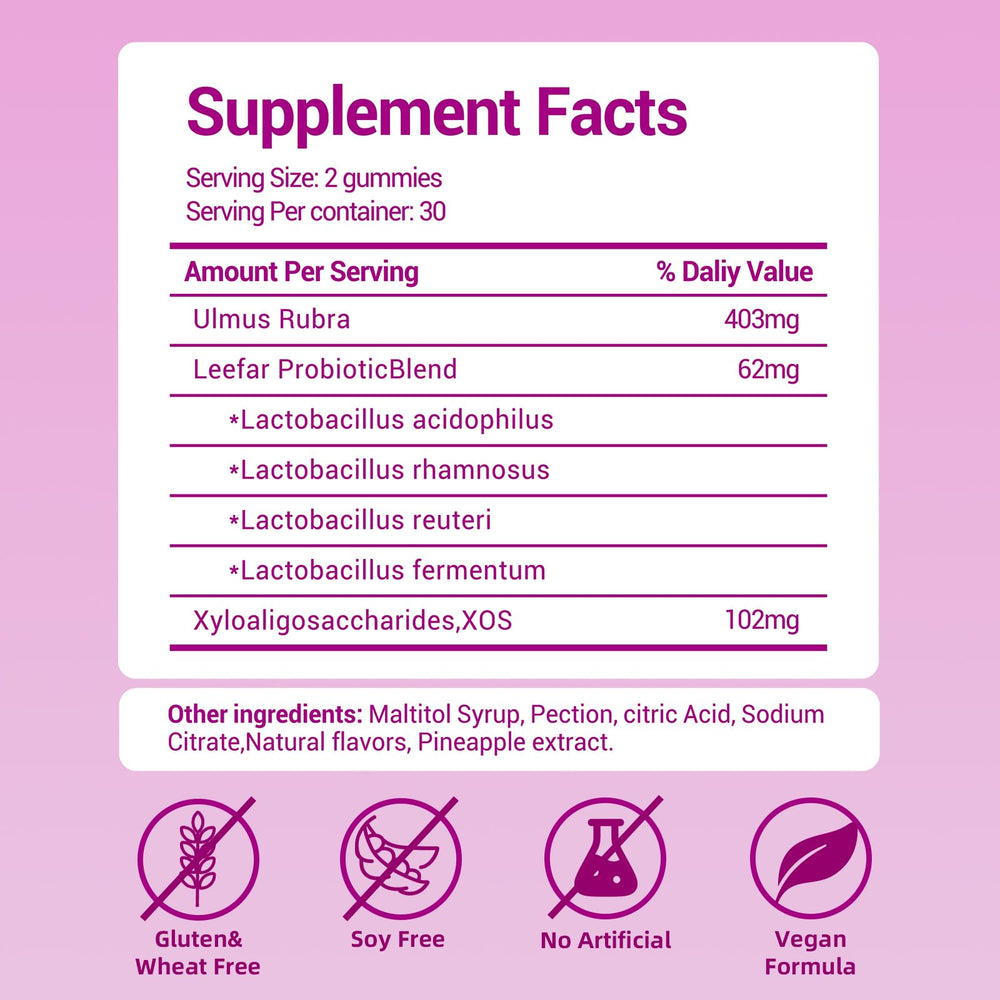 Faizalybova bottle back displaying vegan and gluten-free formula.