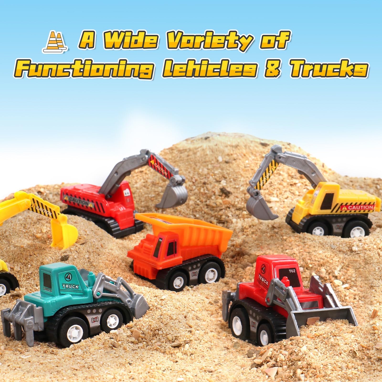 Fajiabao dump truck toy detail view supports grasping practice.