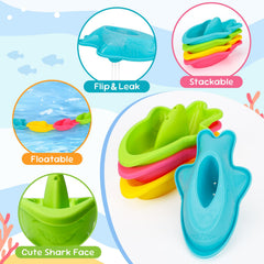 Fajiabao floating boats set for stacking and racing fun