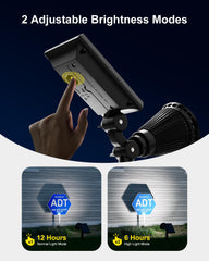 Falove solar spotlight lights signs with clear focus for night appeal.