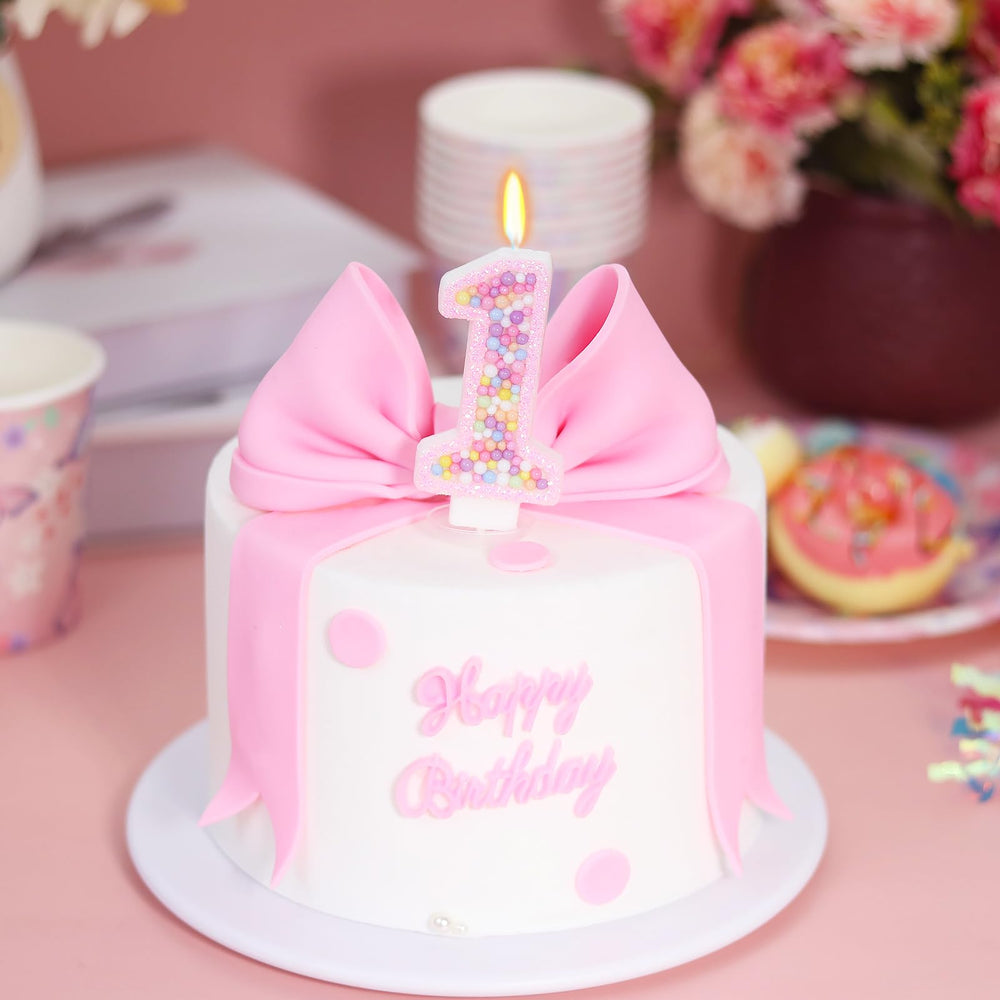 FAMGift candle size 1.7x2.8 inches fits most cakes