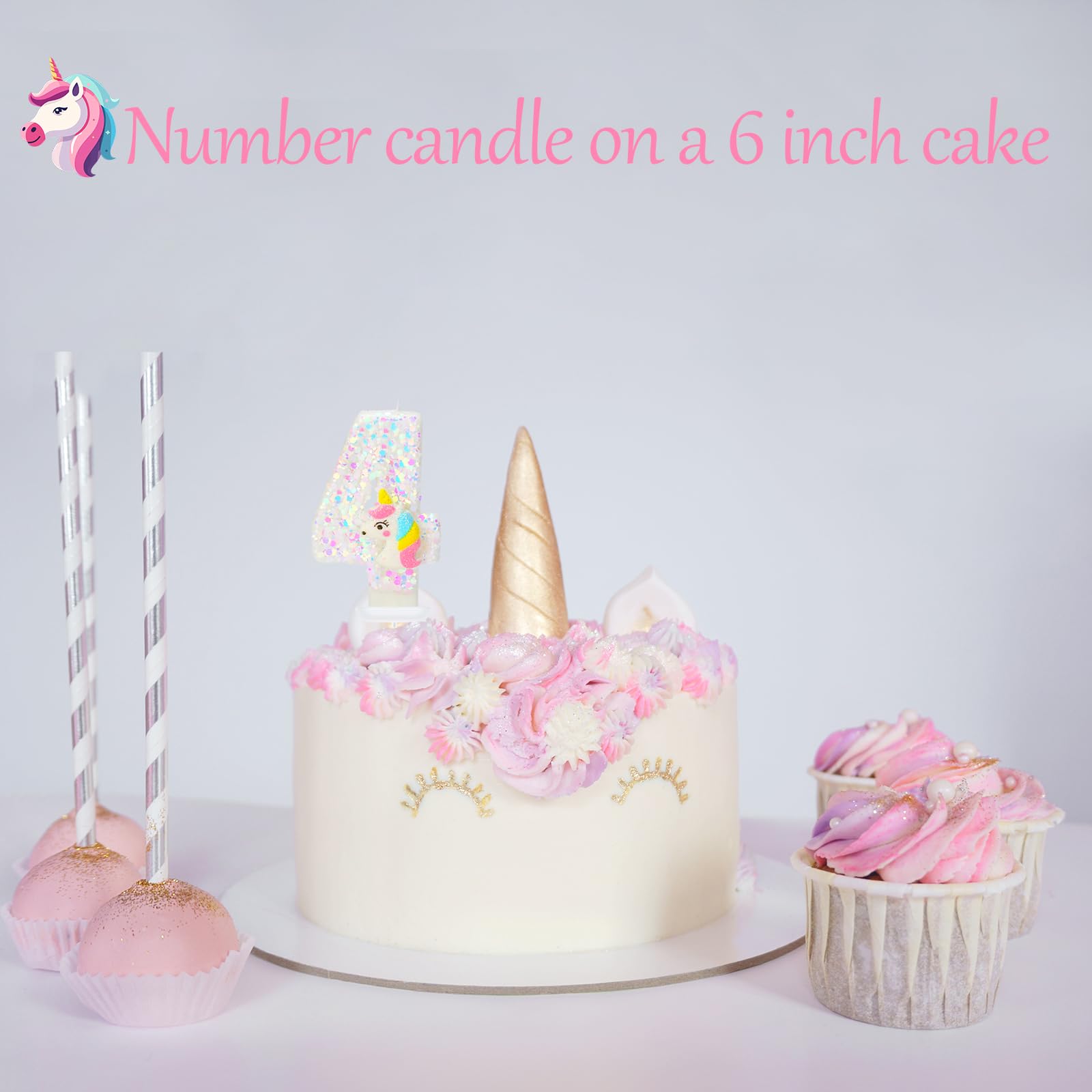 FAMGift cartoon party candle topper fits many party themes.