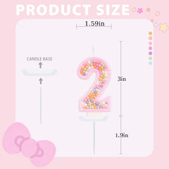 FAMGift macaroon cake topper in pink adds visual appeal.