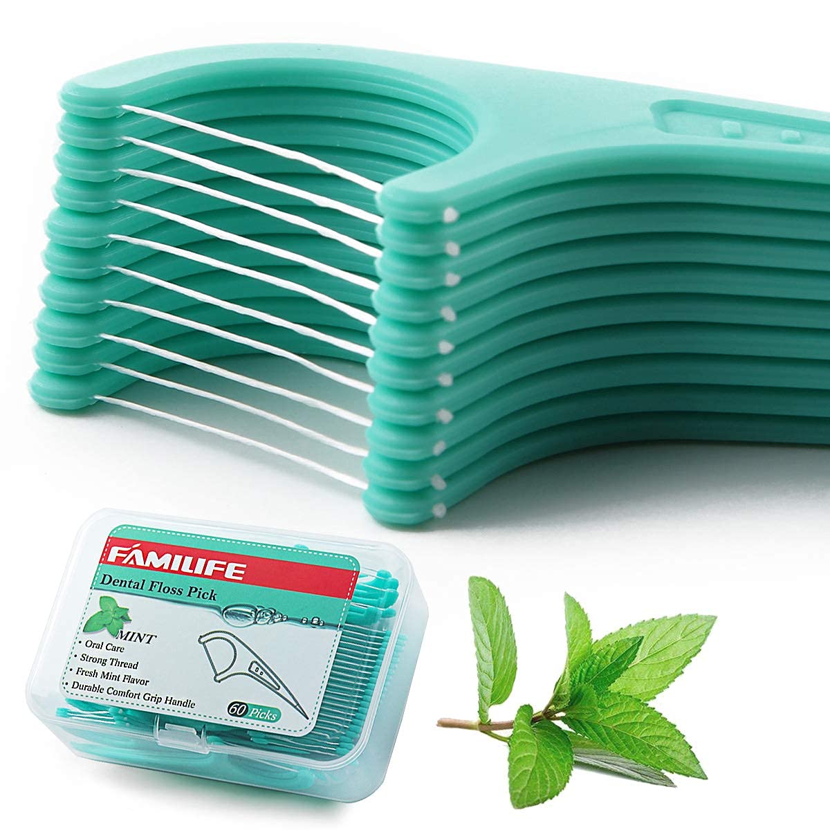 2-in-1 function lets you clean between teeth and use a toothpick end.