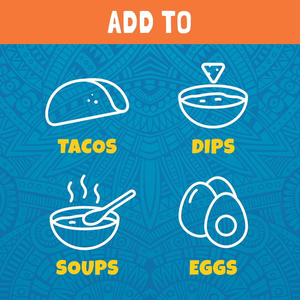 Ortega taco seasoning jar beside beef tacos demonstrates a complete flavor boost