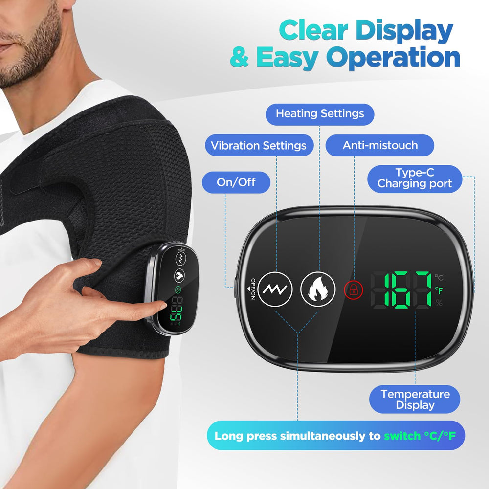 FAMILY HEALTH LED display helps adjust temperature safely and easily.