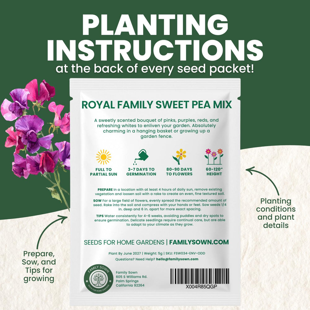 Royal Family Mix flowers arranged for a bouquet display by FAMILY SOWN