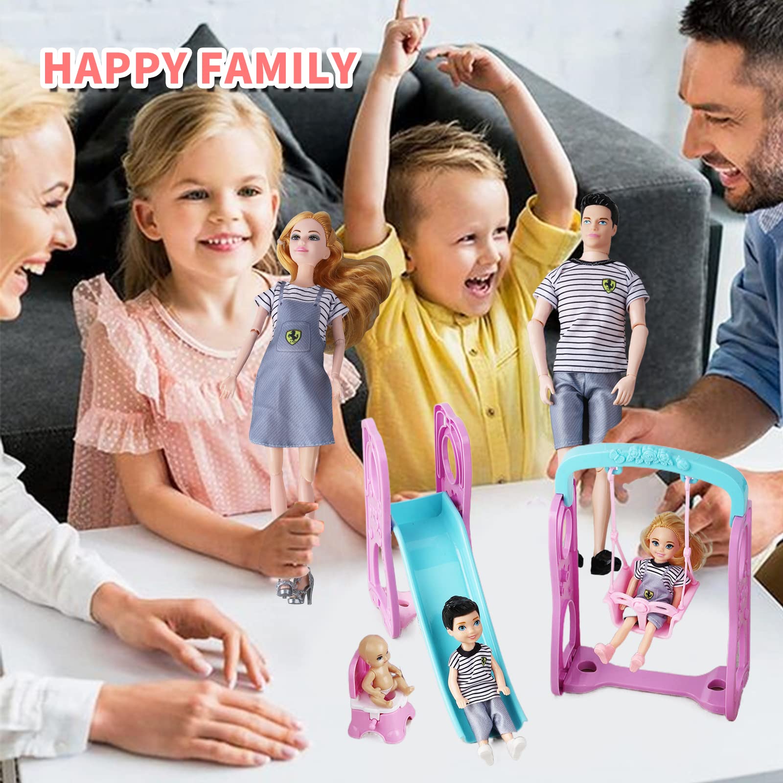 Familydolls accessories-pack provides extra pieces for imaginative family-life play.