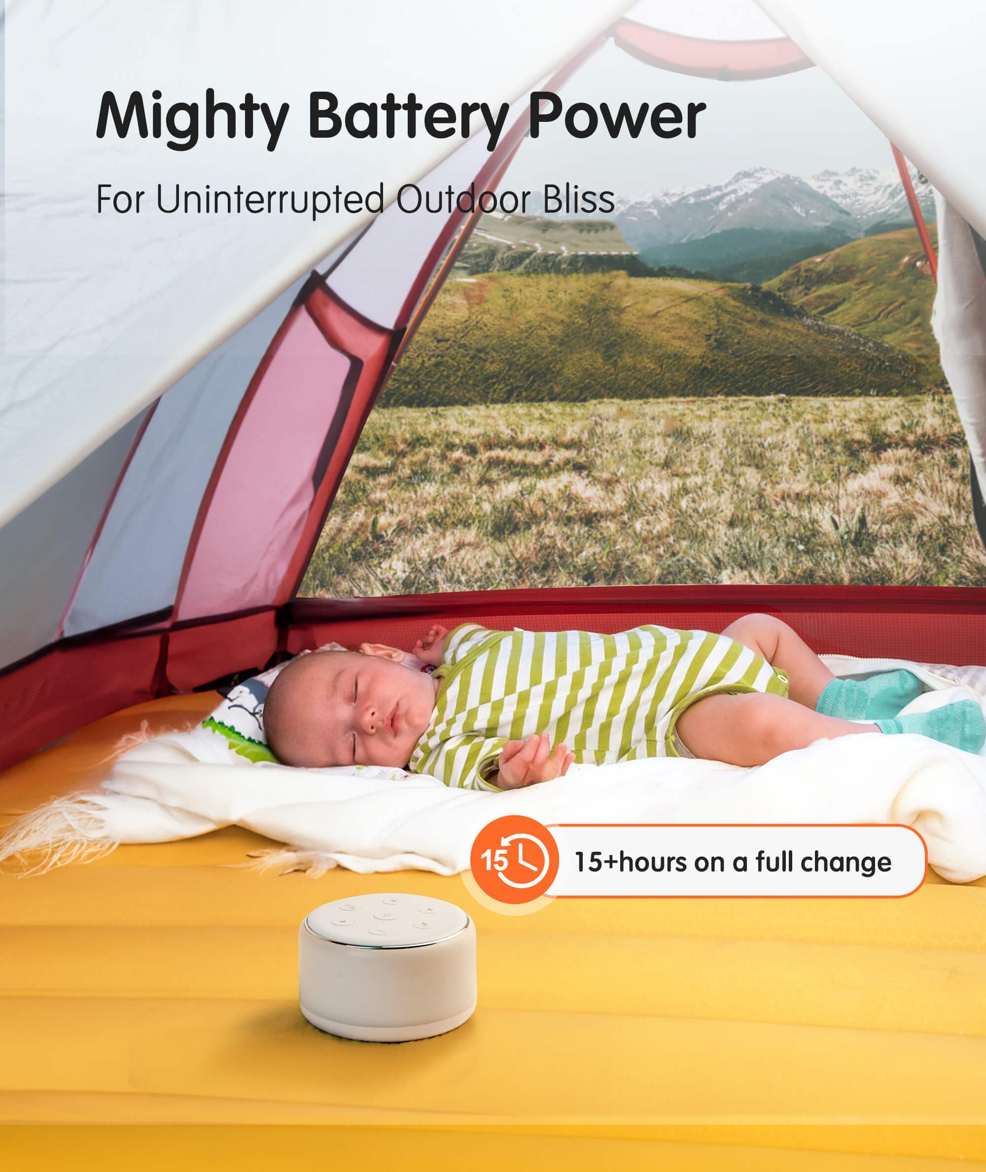 FamiSym compact portable design fits in bags for on-the-go sleep support.