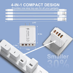 Famoby charging an iPhone with 40W USB-C port for fast top-up.