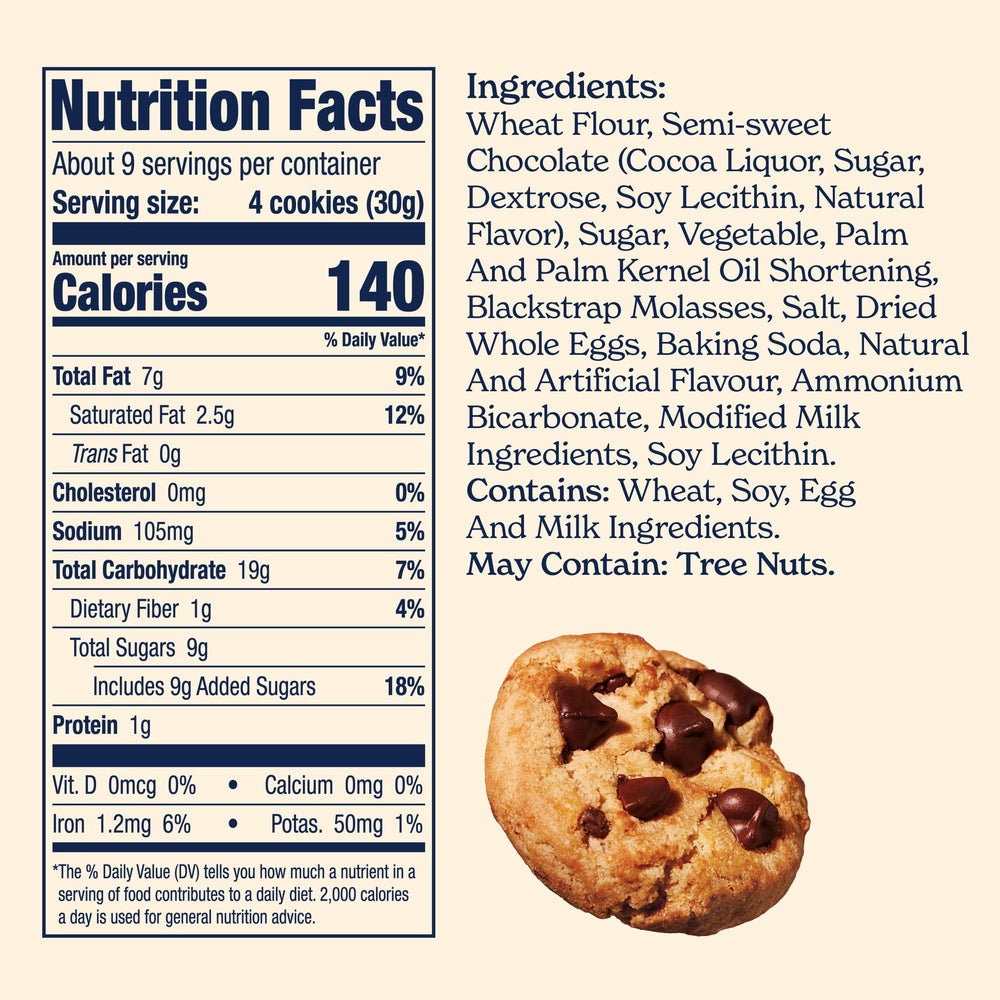 Famous Amos bite-size cookies in a resealable bag for quick sharing