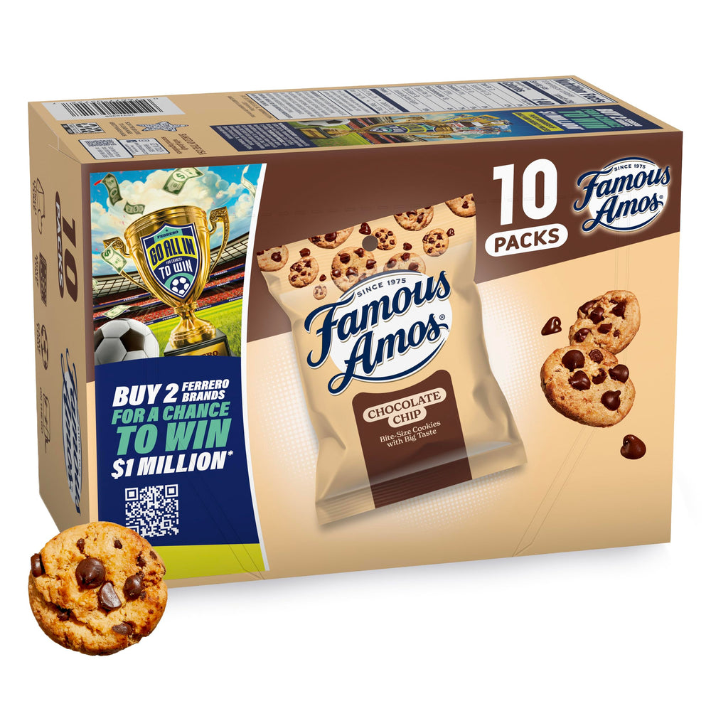 Famous Amos classic cookies in a 10-pack for shareable snacking