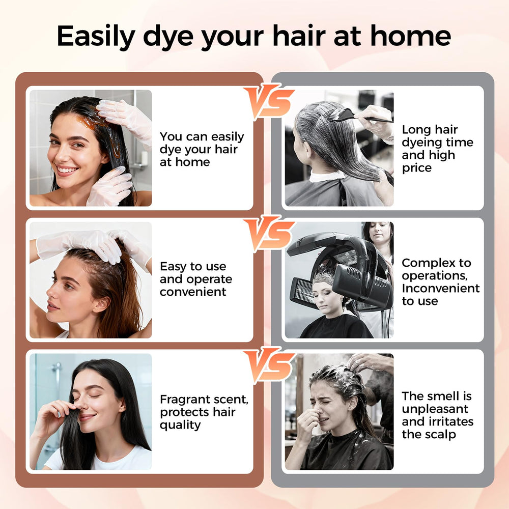 20-minute application guidance for Famyu color shampoo in shower.