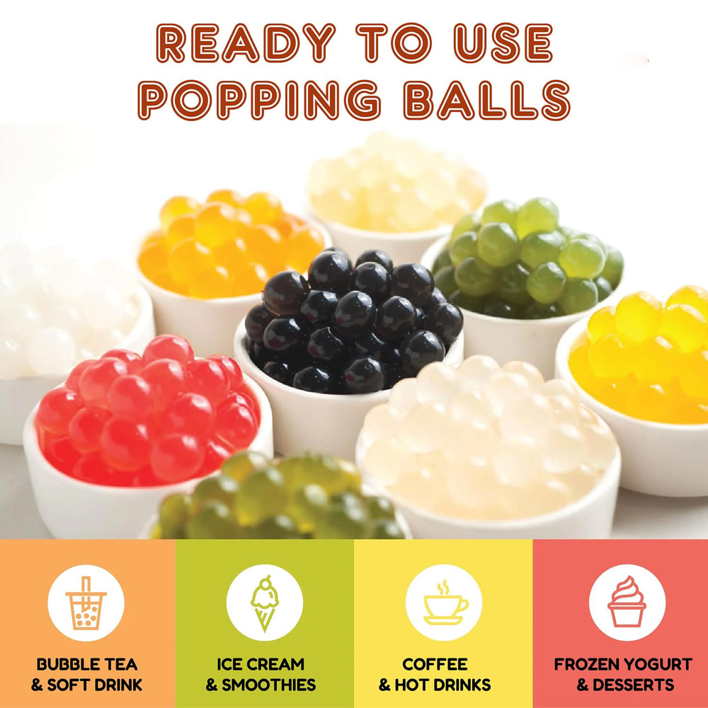Bubble tea cup featuring Fanale pearls enhances flavor and texture.