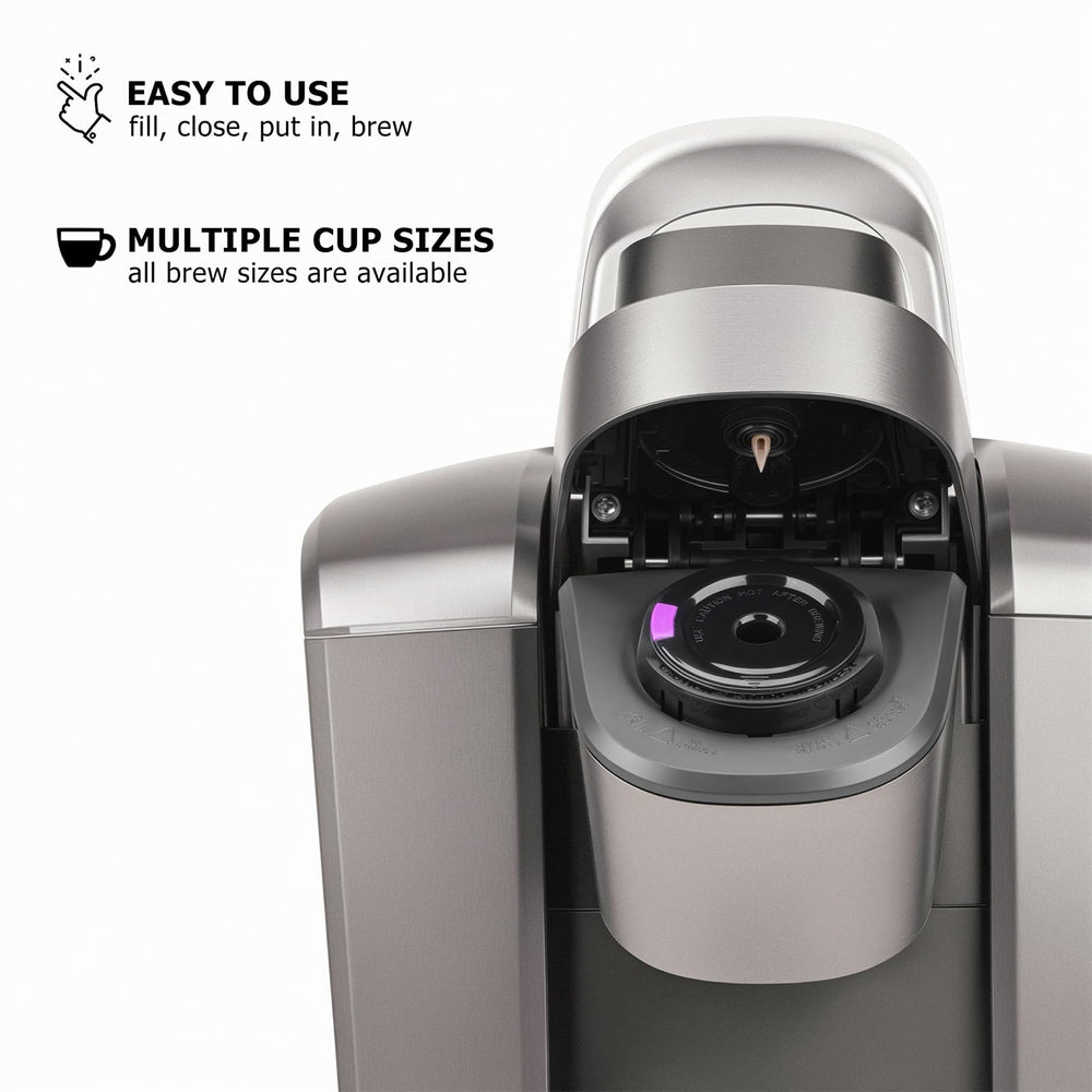 Fanativita K Cup fits Keurig 2.0 and 1.0 models for versatile brewing.