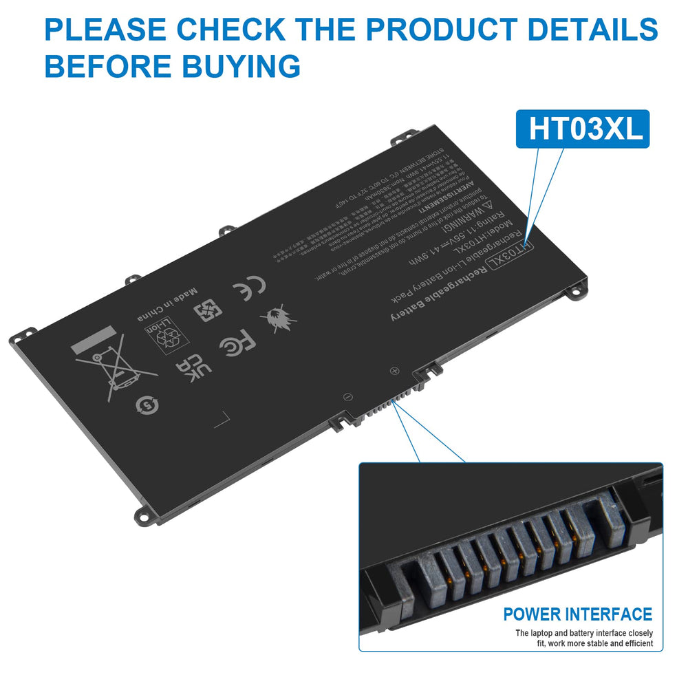 Compatibility range covers HP Pavilion 15 and 17 series models.
