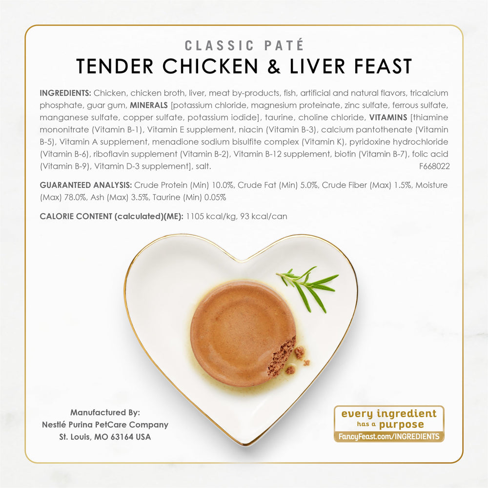 Fancy Feast 100 percent balanced nutrition emphasis for adult cats