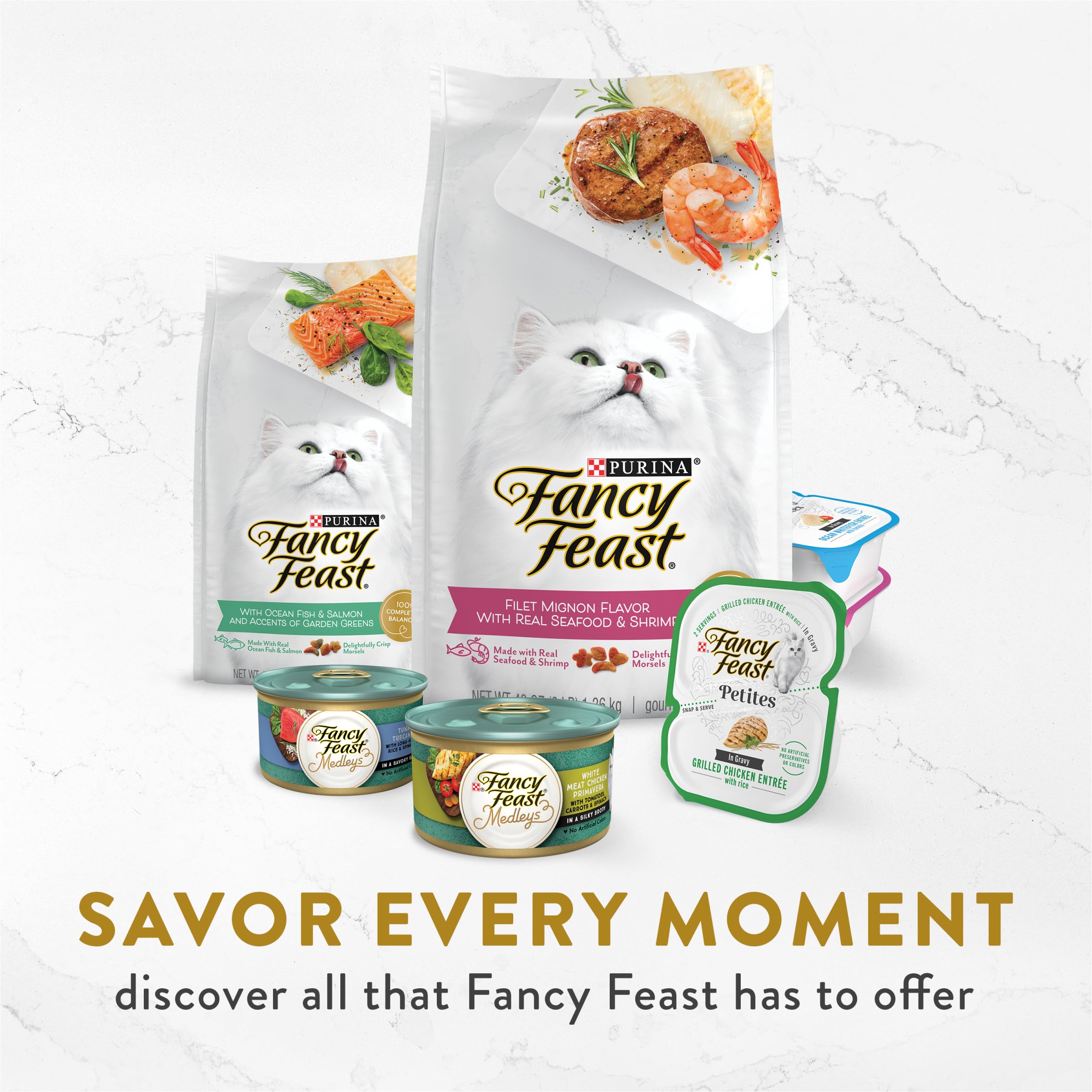 Fancy Feast Broths no artificial flavors or colors; premium toppers from a trusted brand.