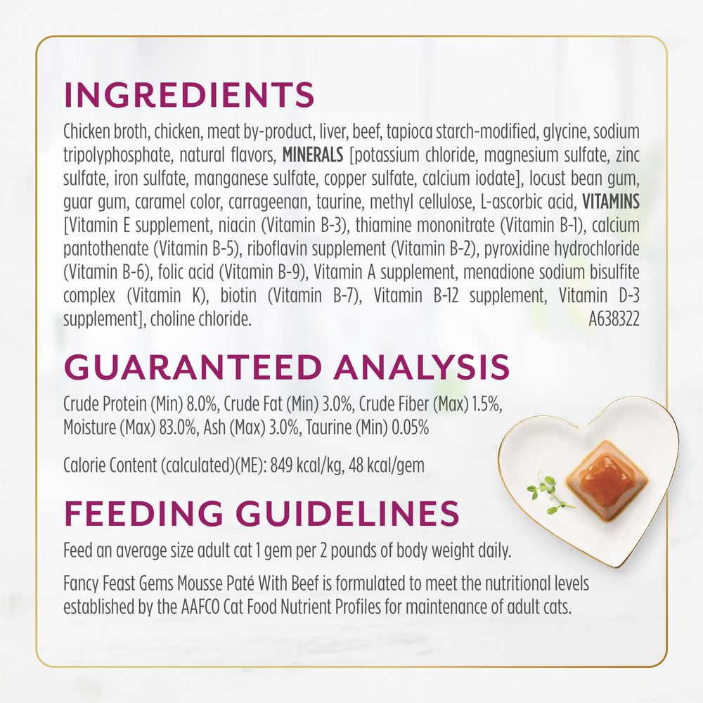 Fancy Feast Gems Pate with Savory Gravy – easy peel, reveal, and pamper for cats.