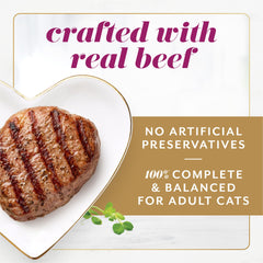 Fancy Feast Gems Beef Pate – grain-free recipe with real beef and no artificial preservatives.