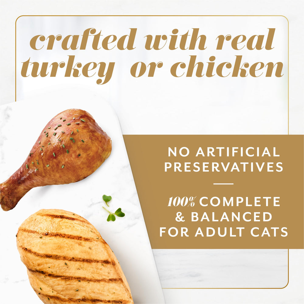 Fancy Feast Gems gravy halo close-up showcases rich, appetizing sauce around pâté mousse.