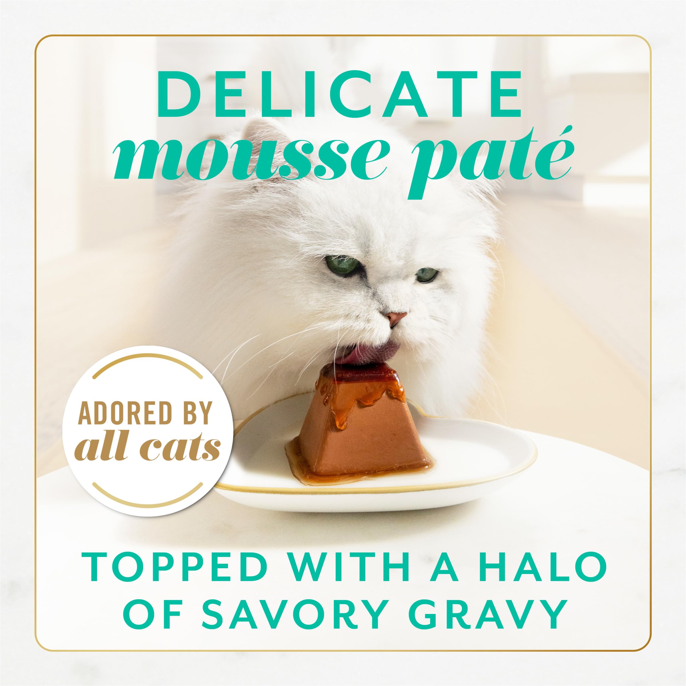 Fancy Feast Gems Mousse Tuna pyramid portion for easy, mess-free serving
