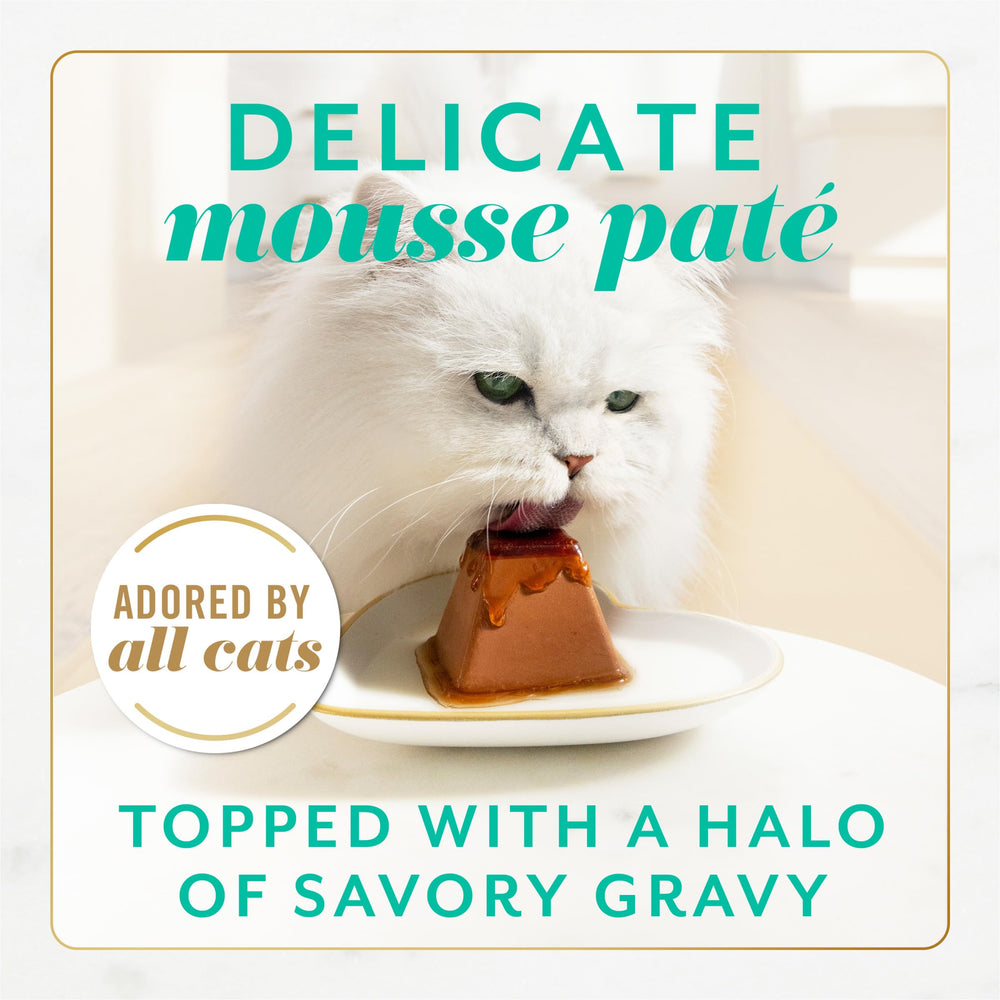 Fancy Feast Gems Mousse Tuna pyramid portion for easy, mess-free serving