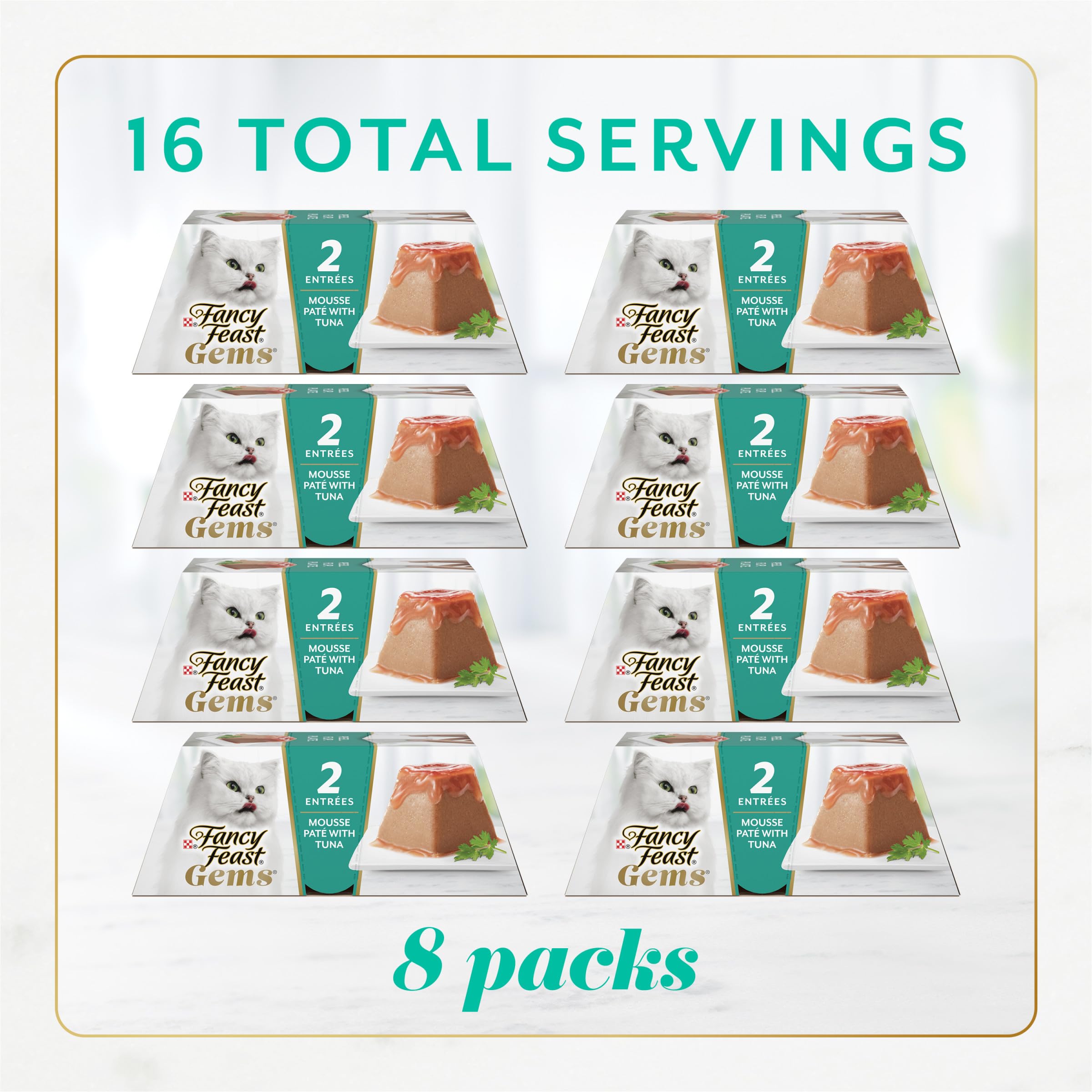Fancy Feast Gems Mousse two-serving packs simplify daily portions